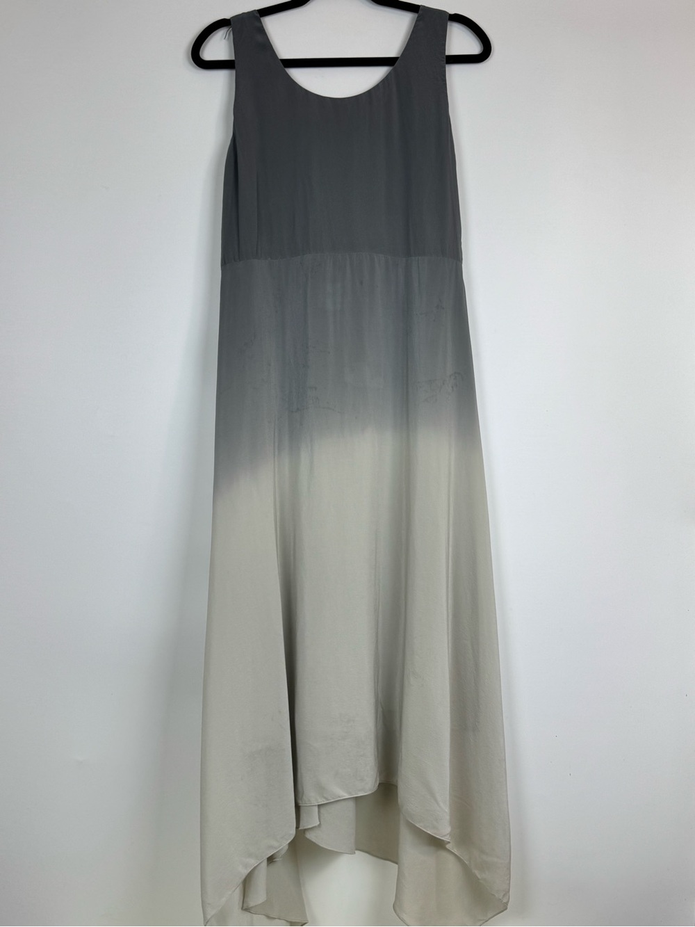 Eileen Fisher Sleeveless Grey Ombré Midi Dress - Picture 6 of 15